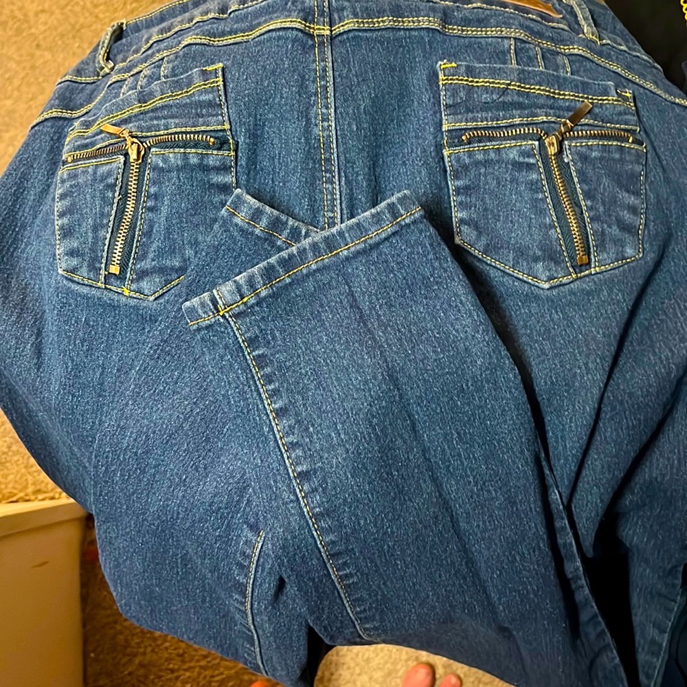 Ladies size 14 Fashion 20 straight leg jeans
